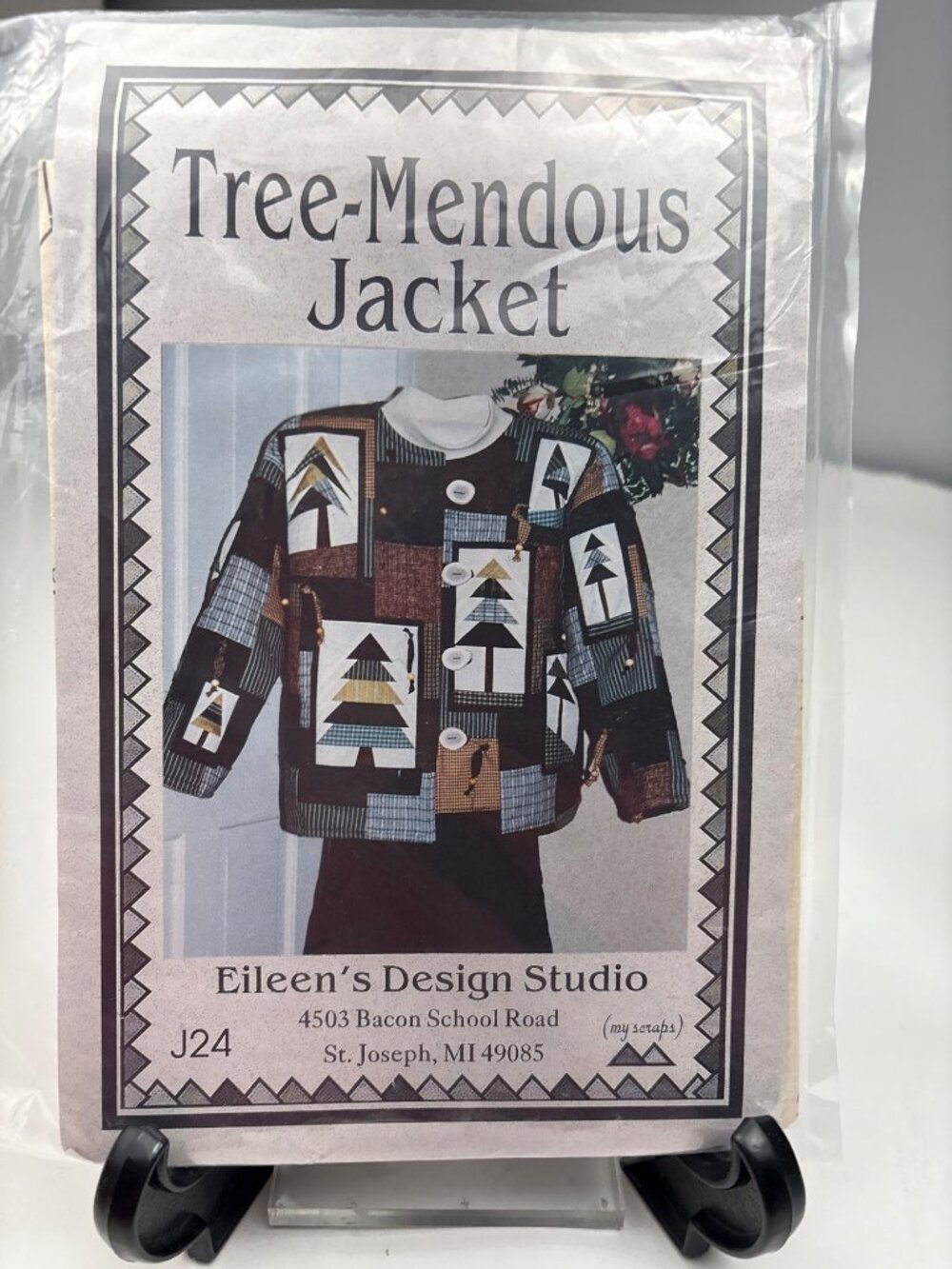 Tree-Mendous Jacket Sewing Pattern Eileens Design Studio Size S M L XL Uncut